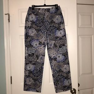 Talbots floral print pants